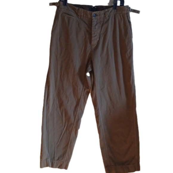 𝅺pas de Calais medium olive green/ brown pants . Gorpcore.Good condition. - Picture 1 of 16